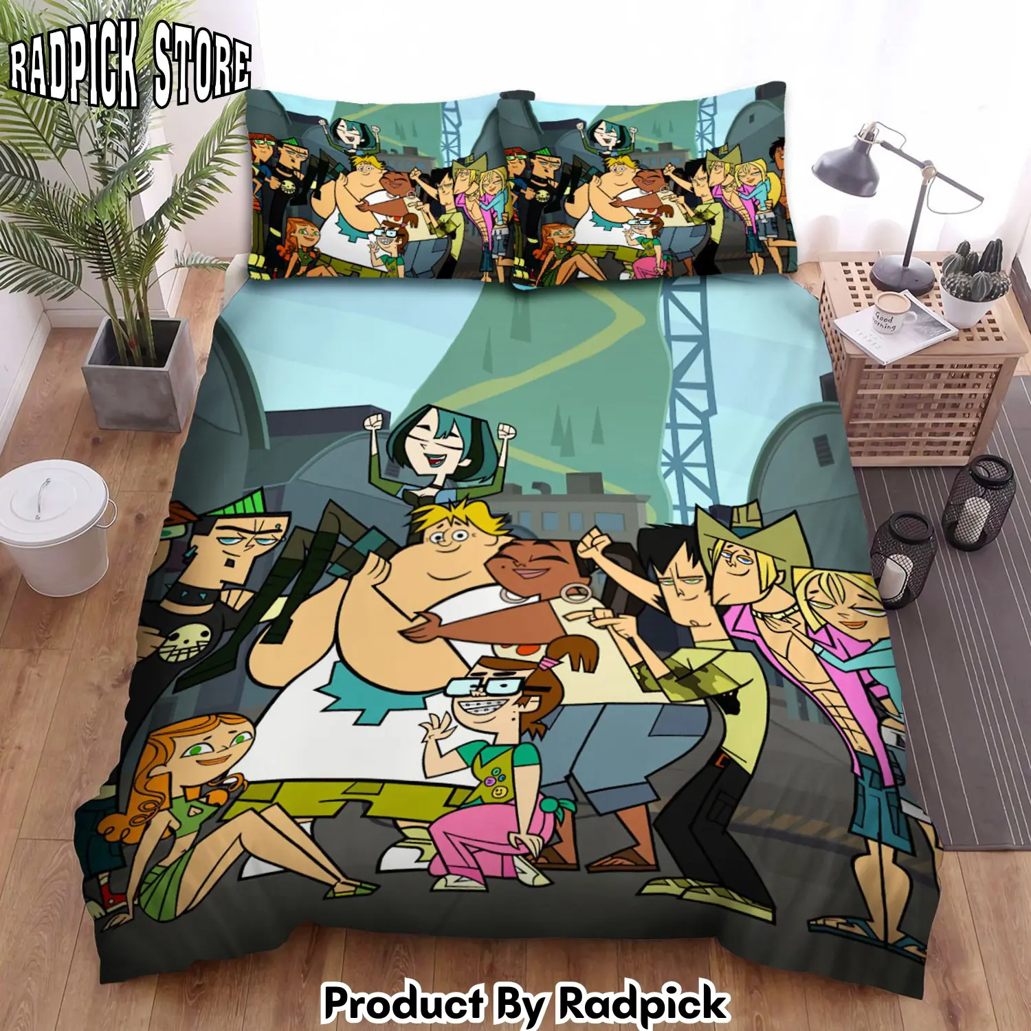 Radpick total drama characters celebrating bed sheets spread duvet cover bedding sets rp327660